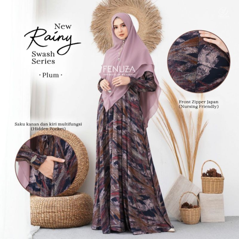 NEW RAINY DRESS BY FENUZA MUSLIMWEAR