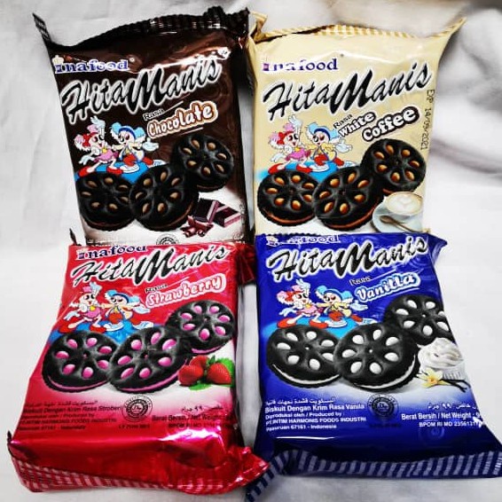 Inafood Biskuit Hitam Manis All Varian 99 gr