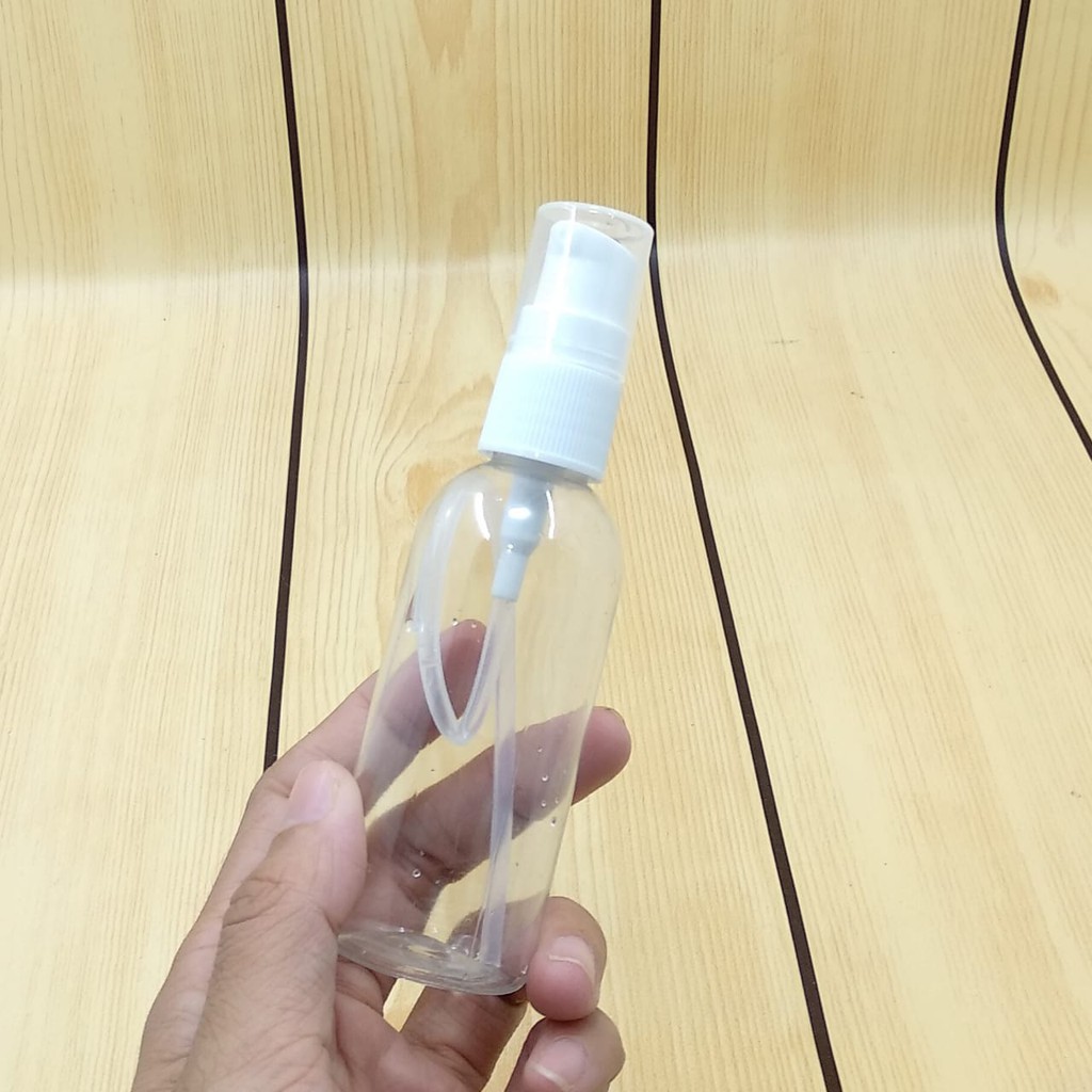 Botol Plastik Lotion 60 ml Bening Untuk Handsanitizer Hand Soap