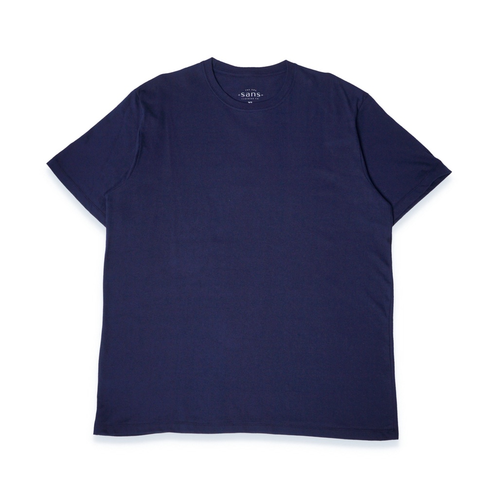 SANVANINA Kaos Polos Pendek Navy | Basic T-Shirt Navy T-01B