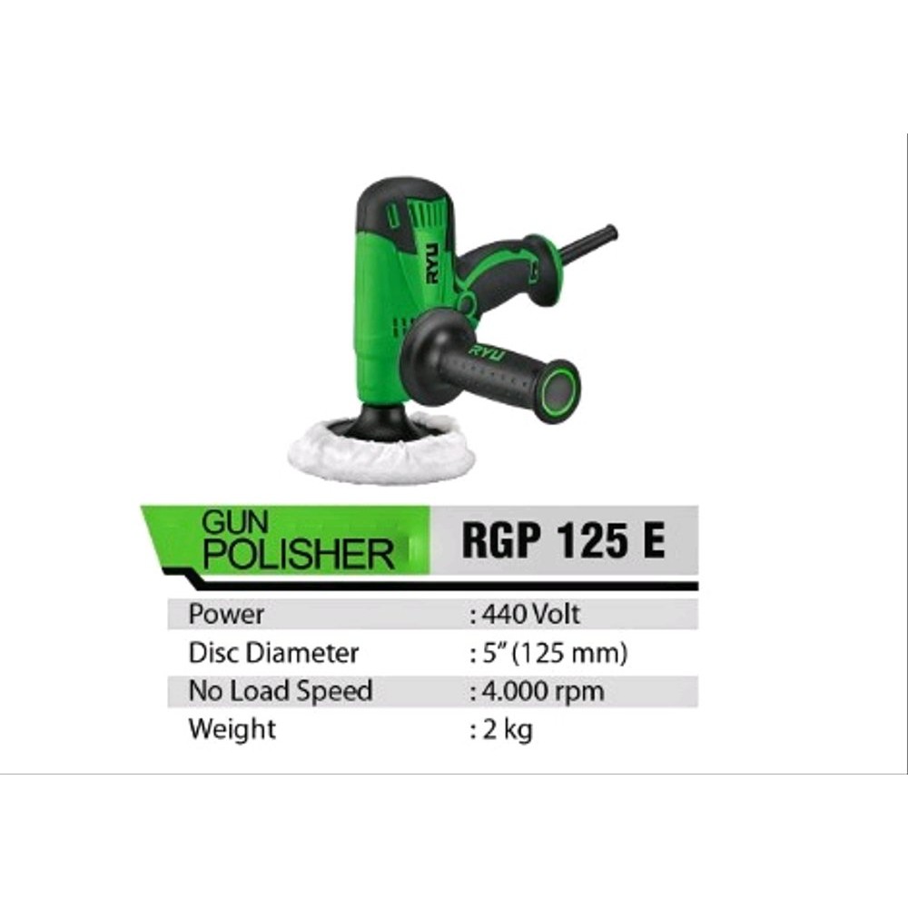 Tekiro Ryu Polisher Mesin Poles Body Mobil Motor 5 Inch With Control Speed RGP 125 Ryu Murah