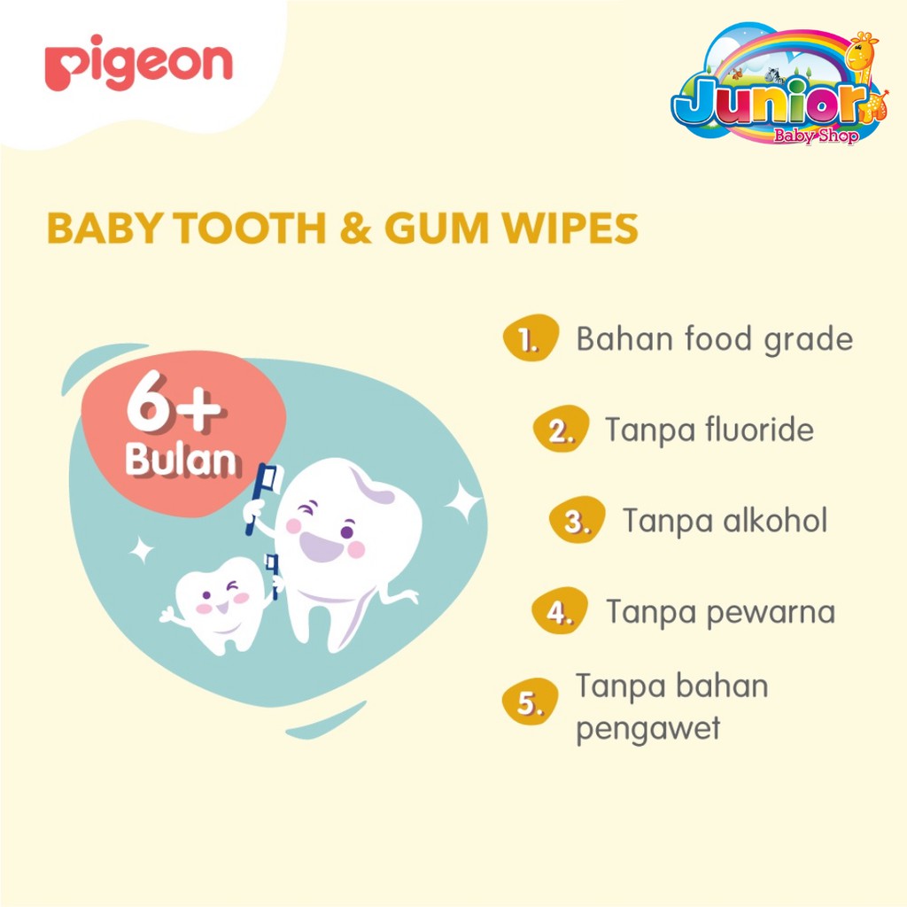 Pigeon Baby Tooth&amp;Gum Wipes 20s