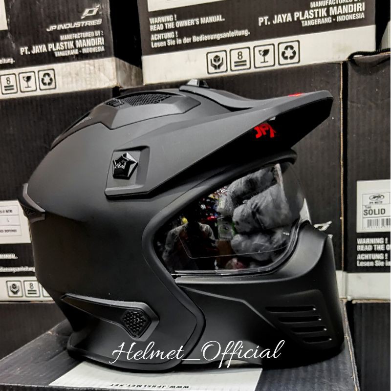 Helm Jpx Mx-726 Black Doff