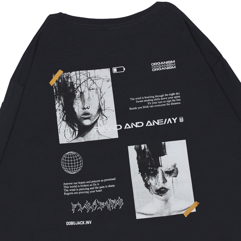 Creneck Dobujack Organism Black | Crewneck Pria Dobujack