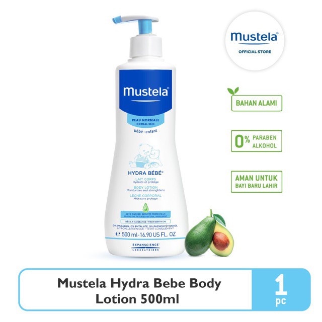 Mustela Body Lotion Hydra Bebe Moisturizes and Strenghtens 500ml