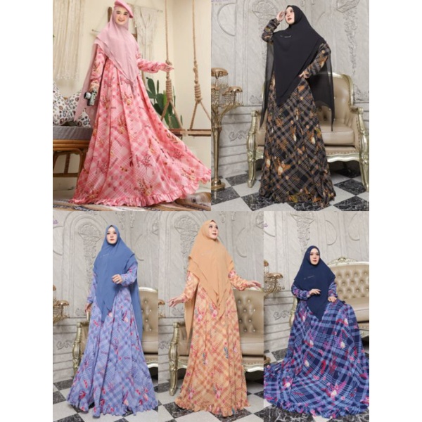 ZAZEYA SYAR'I EL.DEENA BY KANAYA_Gamis Syari Eldeena Kekinian Terbaru Terlaris Bestseller