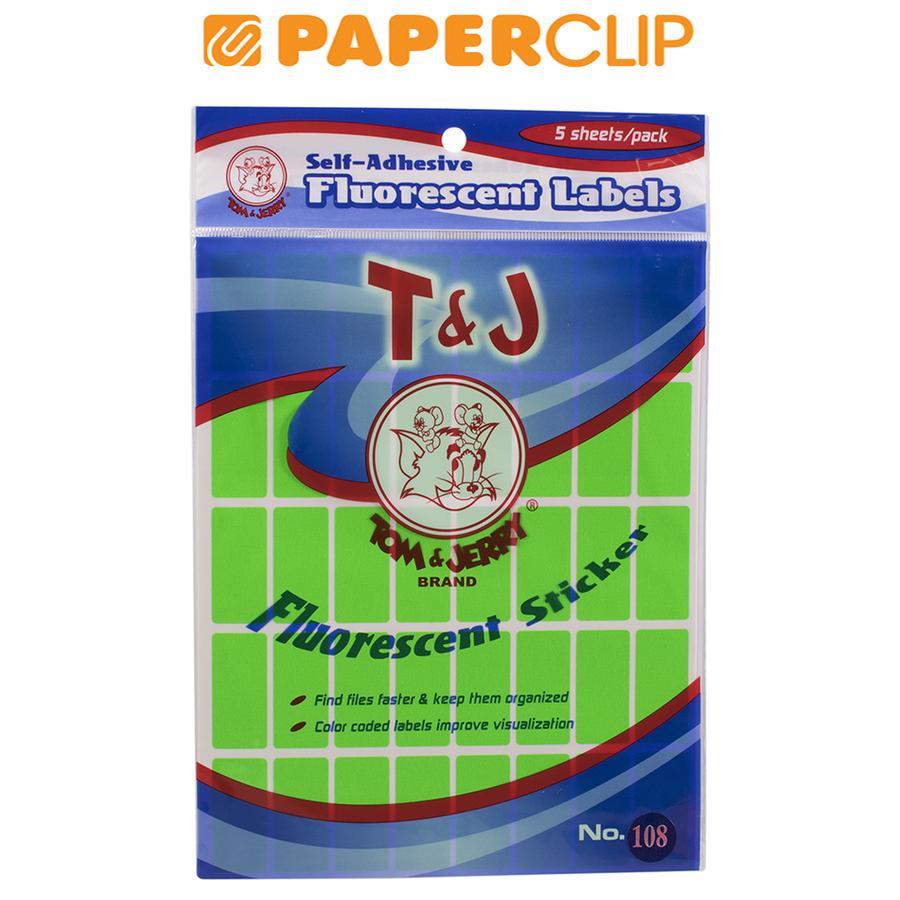 

LABEL TOM & JERRY NO.108 GREEN