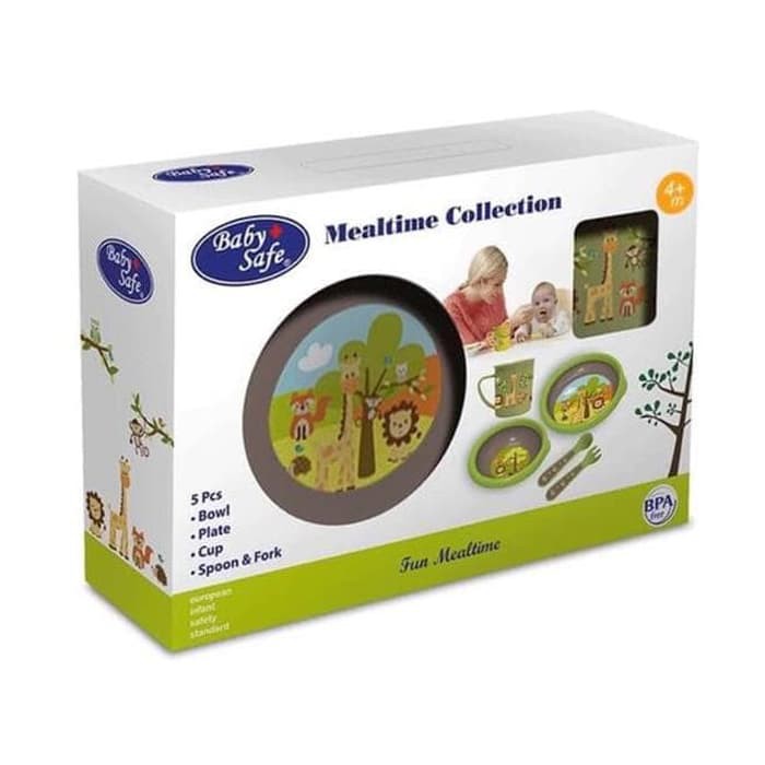 Babysafe Feeding Meal Time - Set Alat Makan Anak