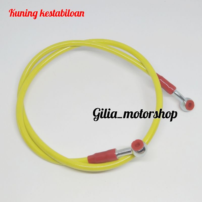 Kabel Selang Rem Depan Serat 130cm &amp; 95cm Tali Selang Rem Depan KLX CRF NMAX AEROX LEXI PCX ADV