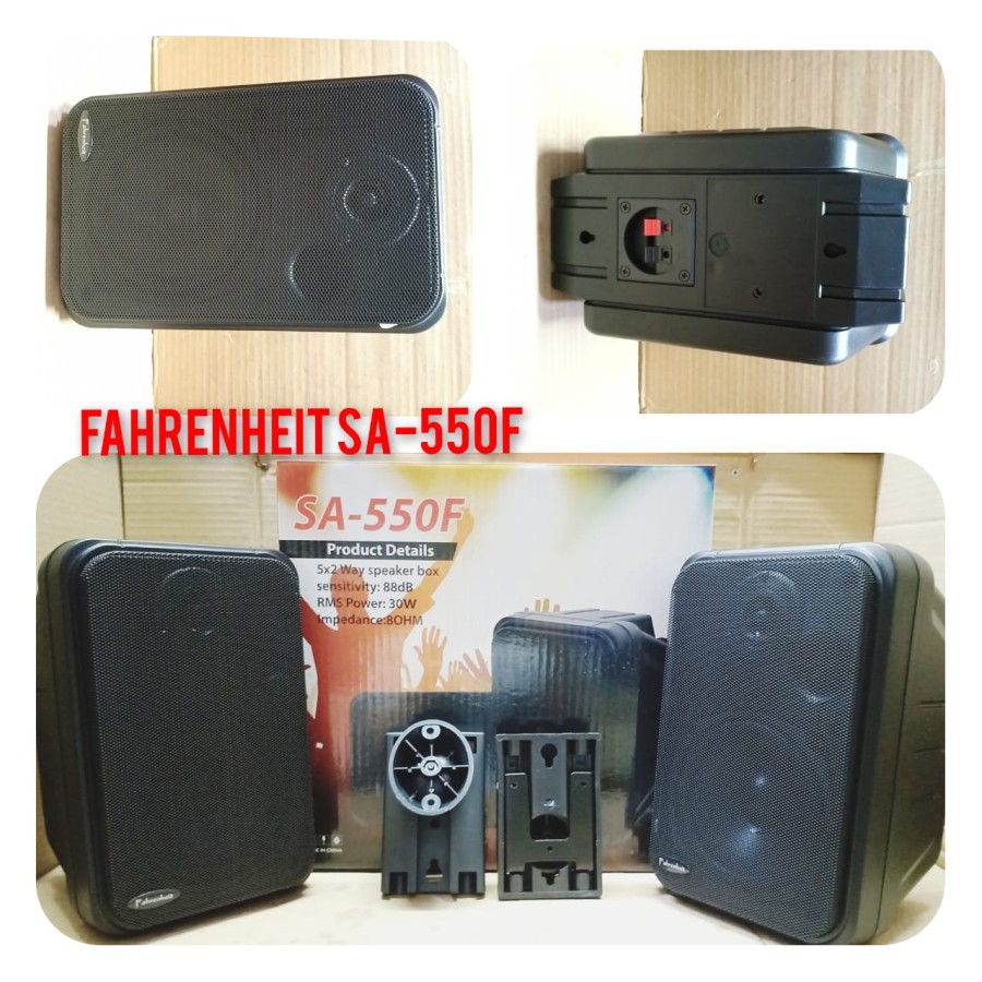 SPEAKER PASIF 5 INCH SEPASANG FAHRENHEIT SA 550 F 2 WAY SPEAKER