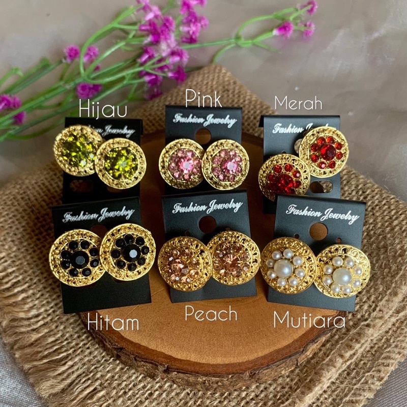 Anting alpaka tedung seri 01