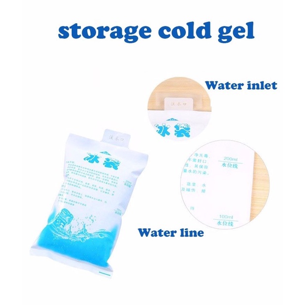 Ice Gel Pack 400 ml Blue Ice Jelly Kantong Air Es Pendingin Lembaran