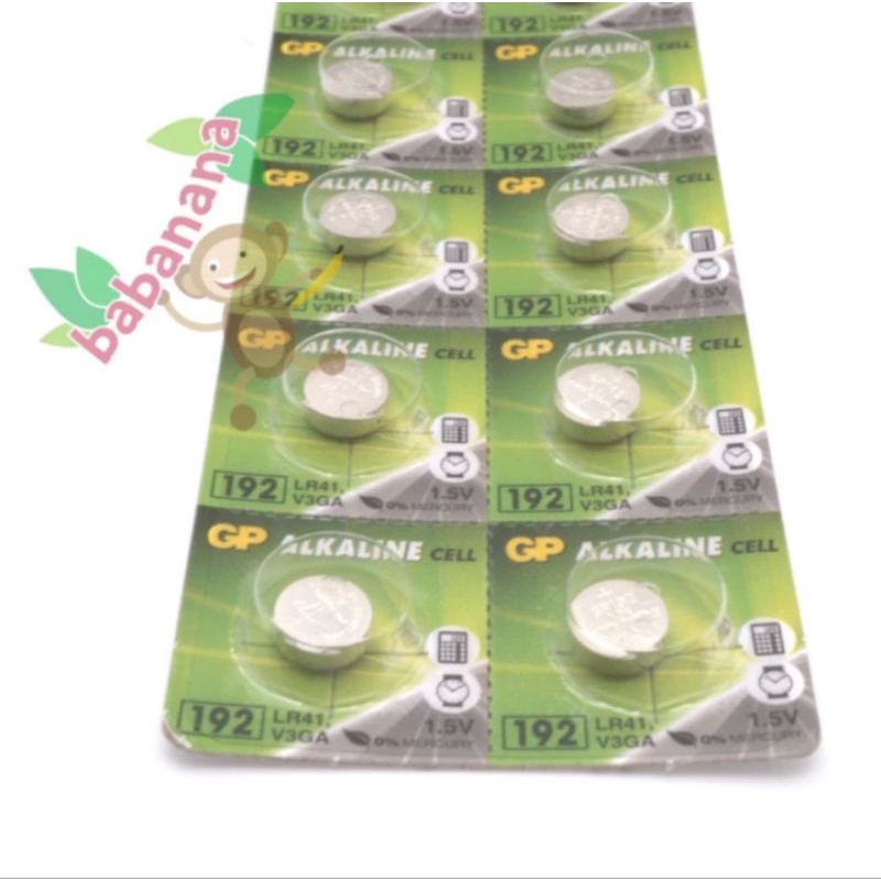 Baterai GP ALKALINE A76 LR44 V13GA battery kancing button remote jam