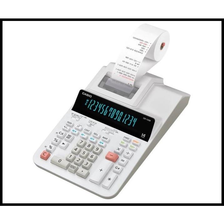 

Casio Dr-140R - Putih - Kalkulator Cetak/Kasir - 14 Digit