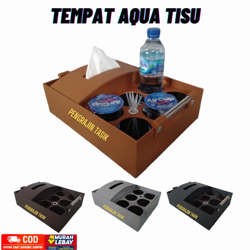 Jual Tempat Aqua Gelas Isi 6 Cup Tempat Tisu Kotak Tissue Wadah Tisue Bahan Kulit Keranjang 1077