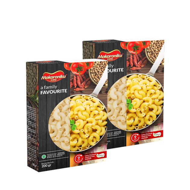 

Macaroni merk MAKARONIKU ukuran 400 gr