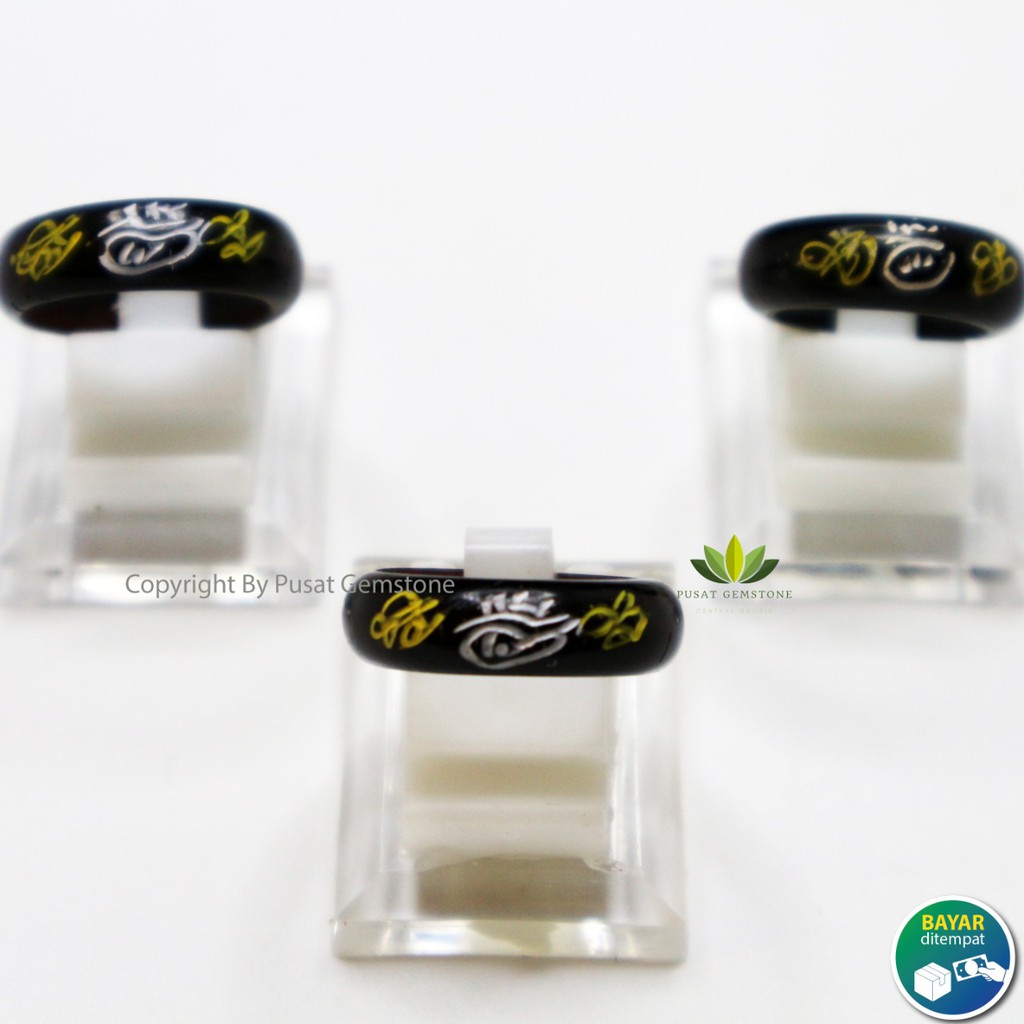 Cincin Kaukah Ukir Hitam