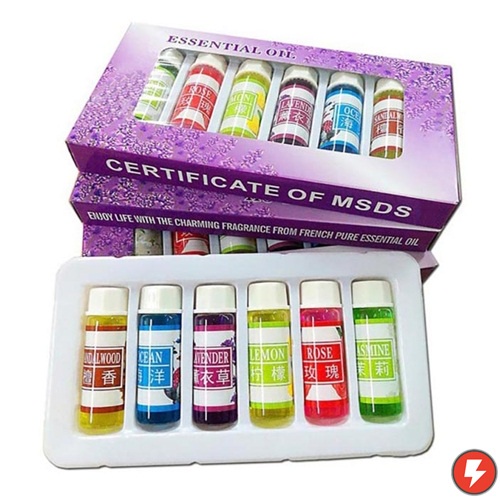 Flashmart Essential Oils Minyak Essensial Aromatherapy Diffusers 5ml Mixing 6 PCS