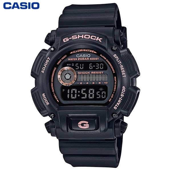 JAM TANGAN PRIA CASIO G-SHOCK DW-9052GBX-1A ORIGINAL - GSHOCK DW9052GBX HITAM ROSEGOLD