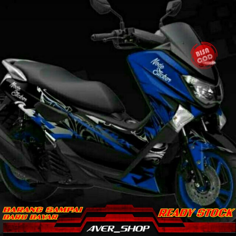 Decal Nmax old 155 full body Striping motor nmax 155 full variasi Sticker motor nmax old 155 blue