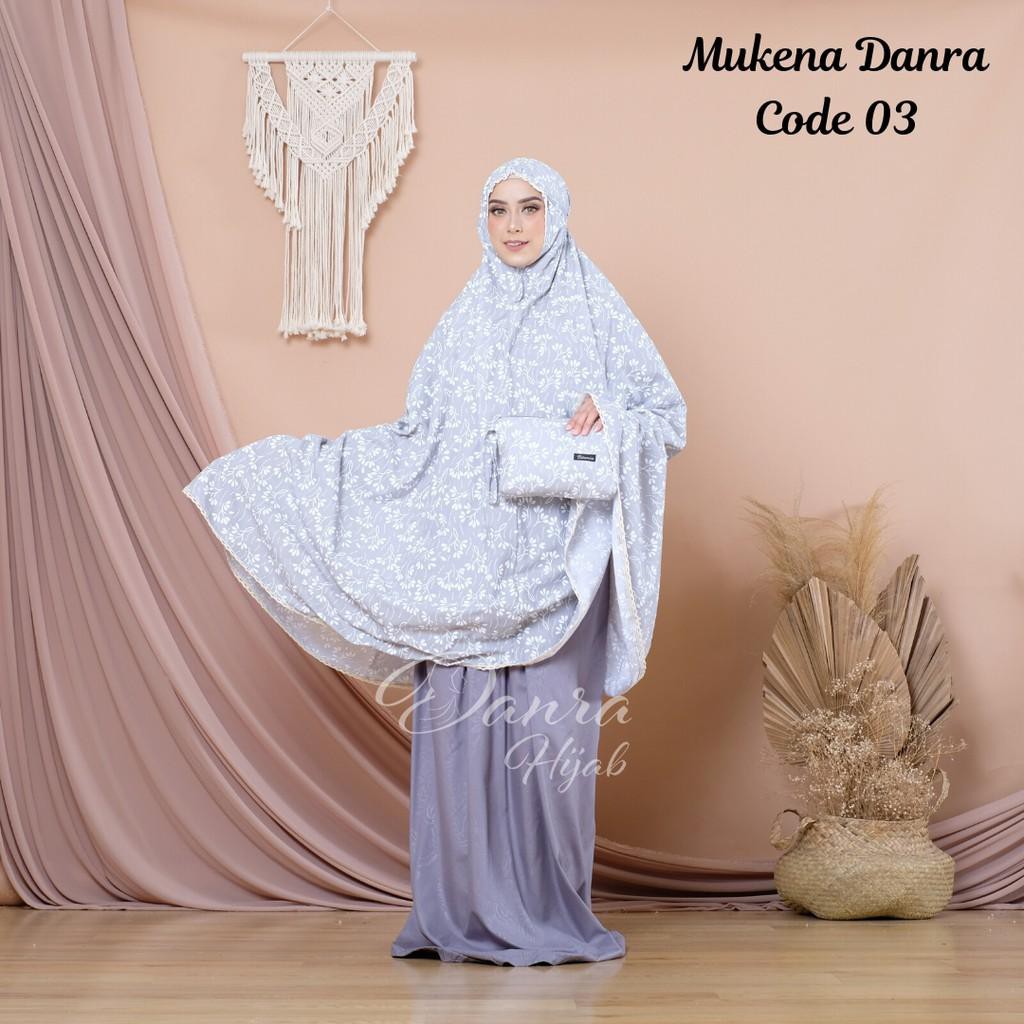 HUBABAHSTORE Mukena Dewasa Bahan Katun Jumbo Renda Shabby Chic Terbaru Danra Hijab Original PS