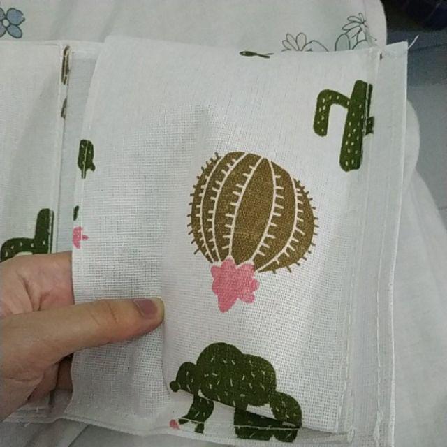 Pounch Gantung 3 Sekat / Tempat Kosmetik Dan Kunci / Bahan Tebal / Motif Unik Dan Lucu / Cod