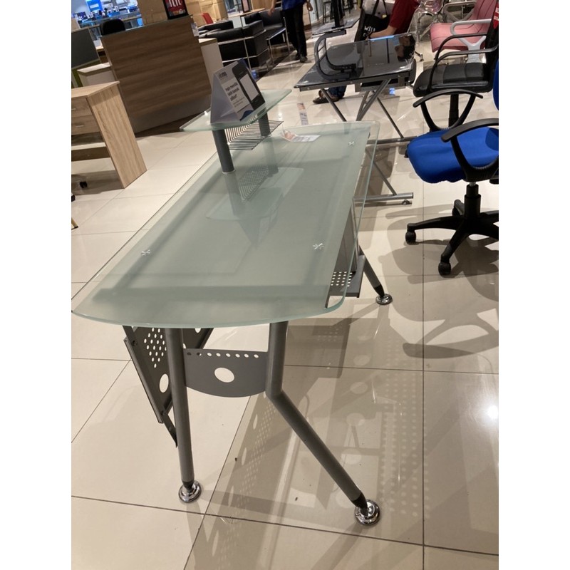 meja komputer kaca/ meja belajar kaca/meja kantor merk informa termurah
