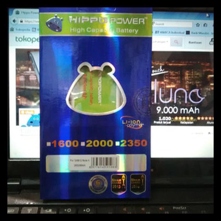 Hippo Baterai Samsung - Note 4 3850 Mah Kode 1209