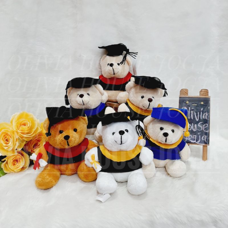 Boneka Wisuda Beruang Mini Boneka Wisuda Bear Mini Boneka Beruang Wisuda Mini