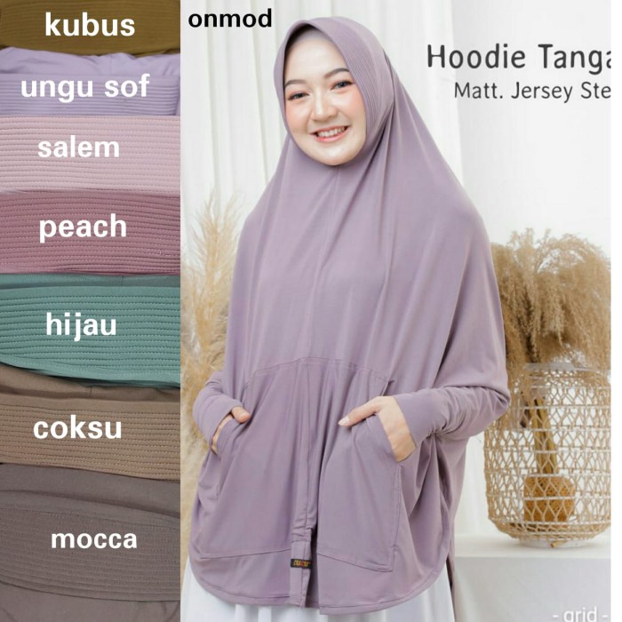 Bergo hijab Jilbab tangan - Ungu