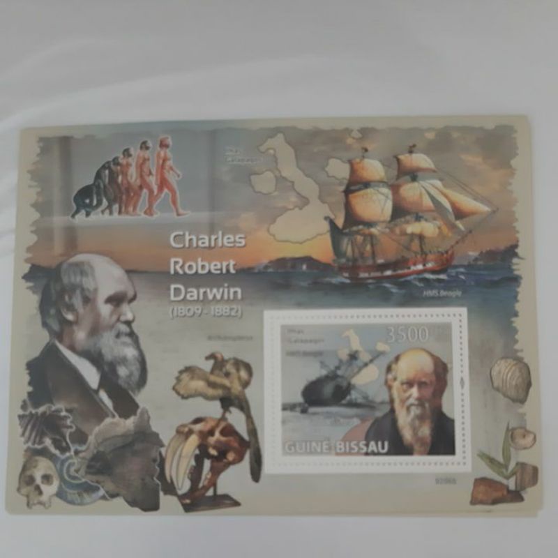 

Perangko Guine Bissau Charles Darwin sheet 1 prangko