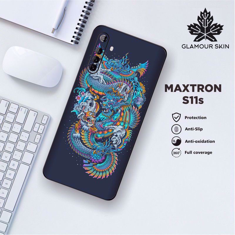 *(Dapat2PCS)* MAXTRON S11S Garskin Case/Stiker Protector Motif DRAGON
