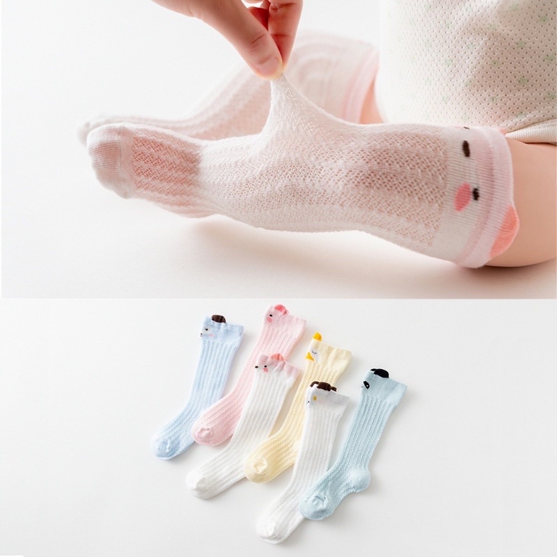 Kaos Kaki Bayi Selutut Unisex Pita / Animal / Kaos Kaki Bayi