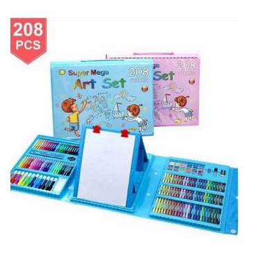 

208 Pcs Watercolor Menggambar Seni Marker Pena Set Anak Lukisan Seni Set Alat Anak-anak untuk Gift Set Alat Seni