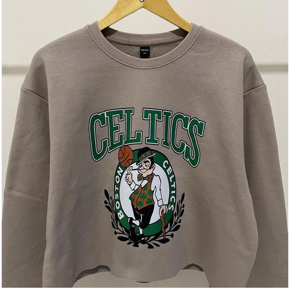 CELTICS CROOPE SWEATER STYLISH VINTAGE OVERSIZE WANITA