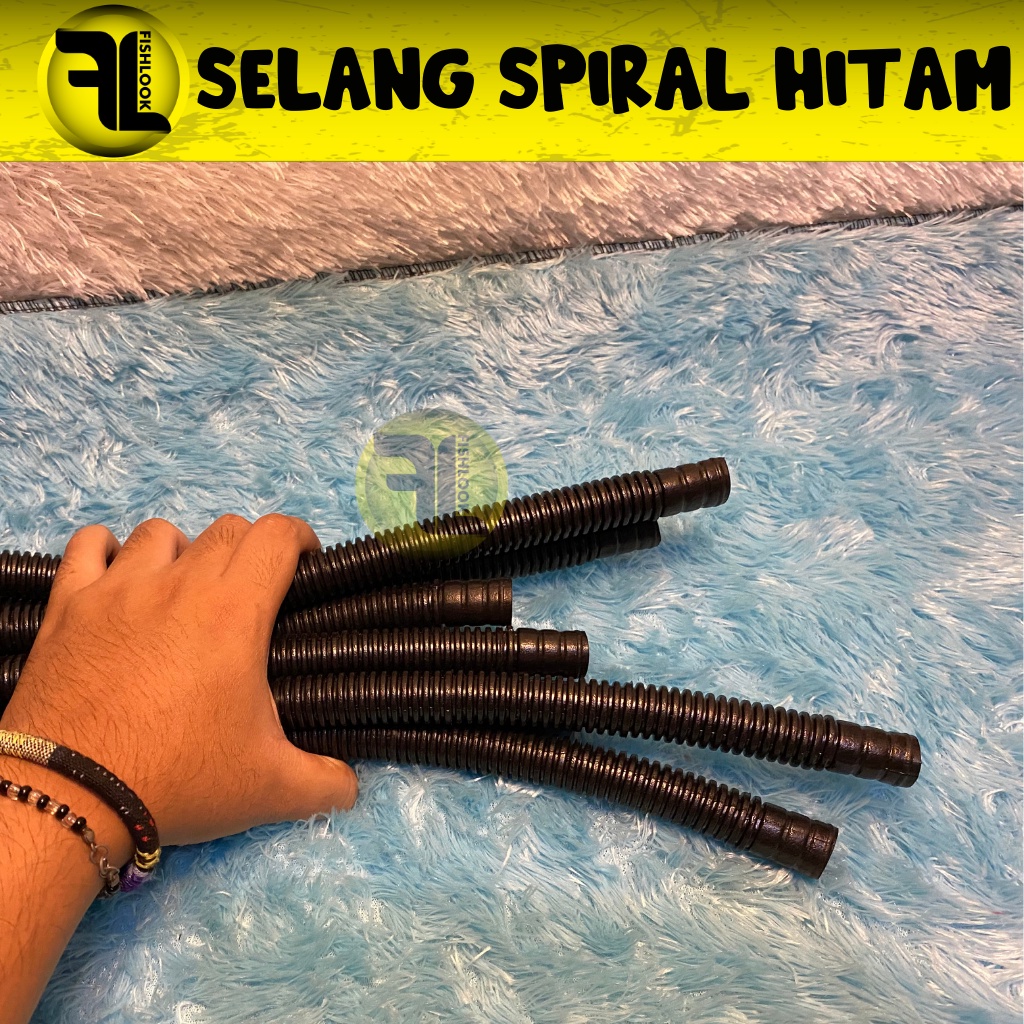 spiral hitam selang pompa aquarium akuarium aquascape filter