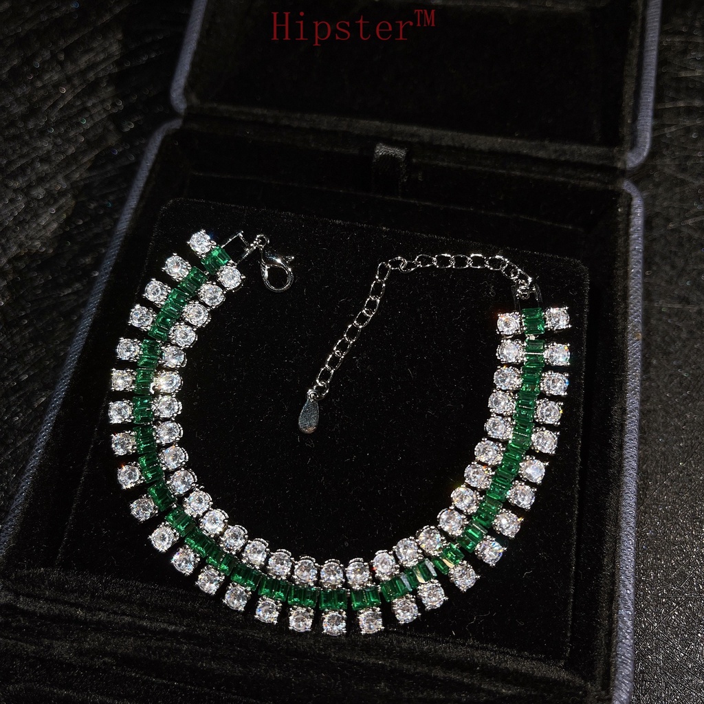 Fine Jewelry Customized Natural Emerald Bracelet Adjustable Bracelet