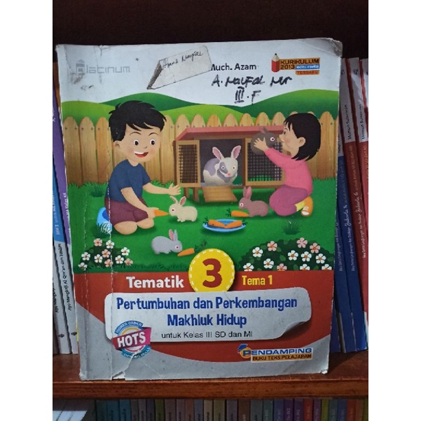 BUKU BEKAS TEMATIK KELAS 3 SD TEMA 1 PLATINUM KURIKULUM 2013 HOTS