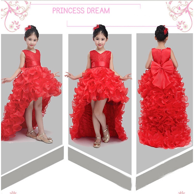 Birthday Party Dress anak Perempuan Pesta gaun putri formal dan gaun bola pernikahan