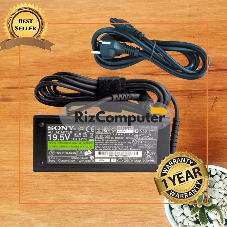 Adaptor charger laptop SONY VAIO VGP - AC19V37 VGP-AC19V33 VGP-AC19V38 VPCEA16FG