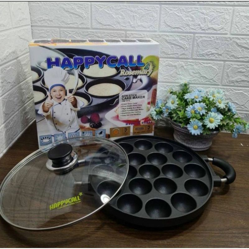 CETAKAN 19 CEKUNG TAKOYAKI / PENTOL GORENG HAPPY CALL