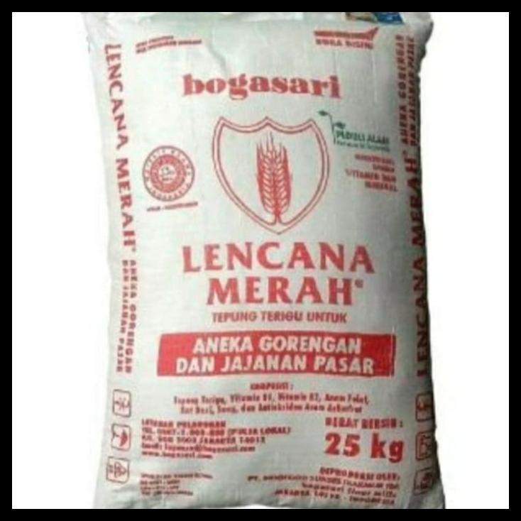 

TERBARUU!! TEPUNG TERIGU LENCANA MERAH 25 KG,UNTUK GRAB OR GOJEK TERLARIS