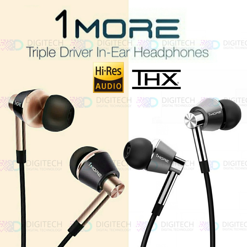 1MORE Triple Driver Over Ear Kopfhörer Noise Cancelling Headset Hi-Res Audio 