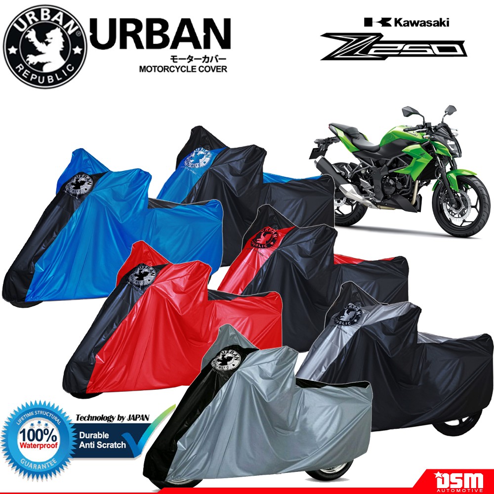 Urban / Cover Motor Kawasaki Z250 100% Waterproof / Aksesoris Motor Z250 / DSM