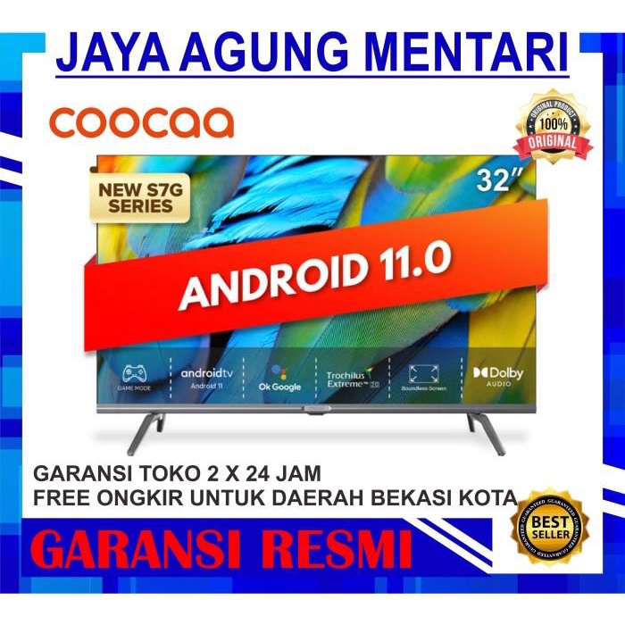 TV LED COOCAA 32S7G / Coocaa Android TV 32 Inch / Android 11.0 NEW