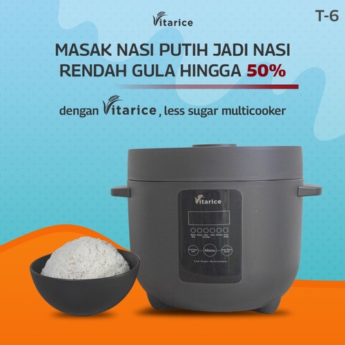 Jual Vitarice T6 Low Carbo Multi Rice Cooker Penanak Nasi Rendah Gula