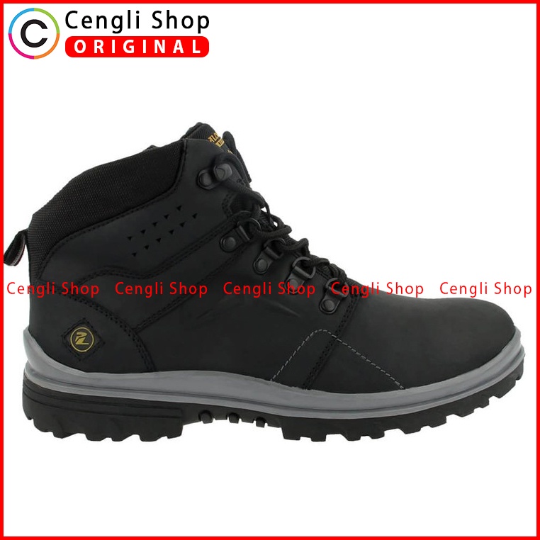 SEPATU BOOT PAKALOLO PRIA ORIGINAL CASUAL KULIT ASLI HITAM PB14