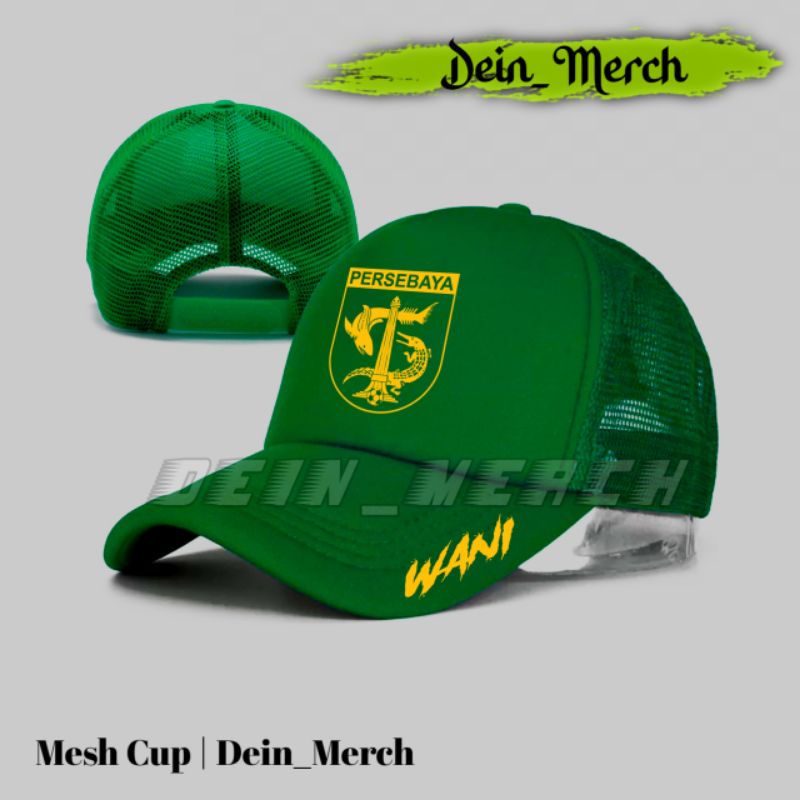 Topi PERSEBAYA Jaring -Topi logo persebaya wani