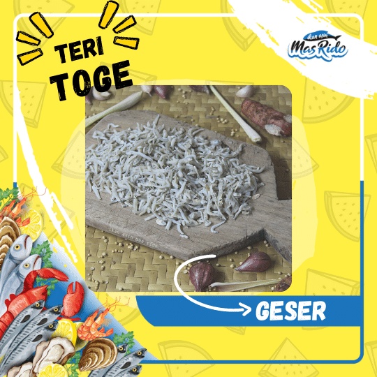 

TERI MEDAN SUPER TERI NASI KERING 500 GRAM TERI TAUGE TERI TOGE PUTIH