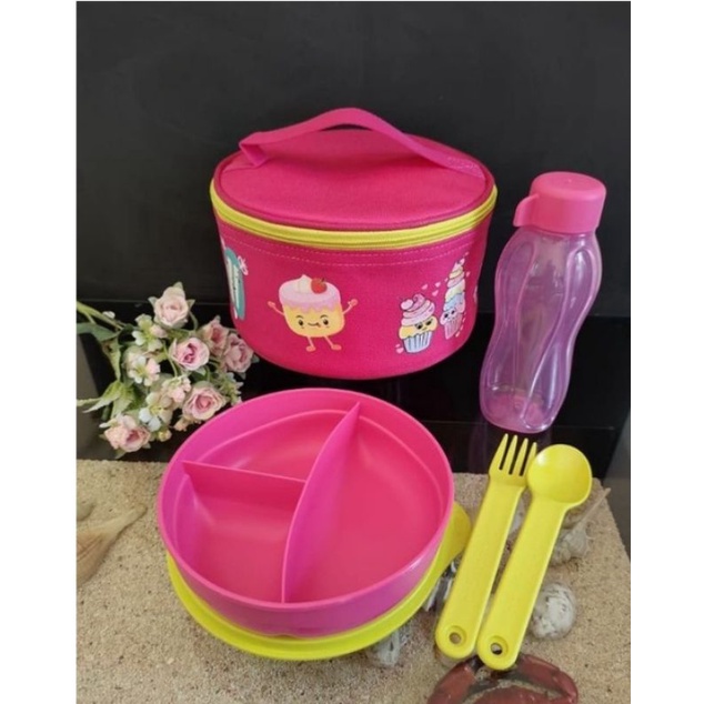 Kids Lunch set/kids lunch set Tupperware/lunch set Tupperware/bekal Tupperware murah/lollytup/Doll l